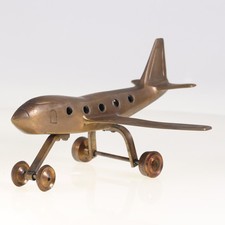 Avion de ligne en bronze 18 cm