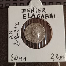 Pièce Romaine argent denier ELAGABAL 218/222