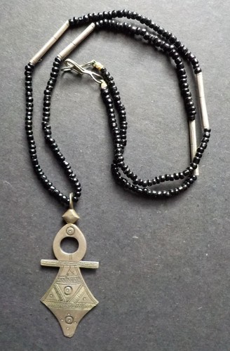 Collier touareg argent croix - touareg,
