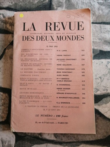 Revue des deux - des,