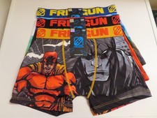 BOXER FREEGUN lot de 3 Comics Smiley 14 - 16 ans Enfant NEUF et 1 boite cadeau