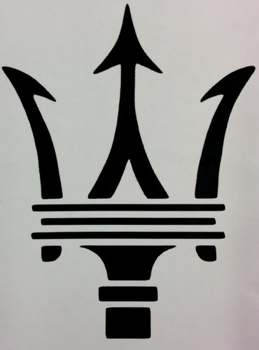Maserati trident logo vinyl - trident,