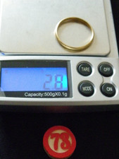 bague alliance or jaune 18