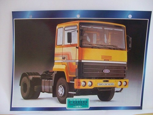 Carte fiche camion - fiche,