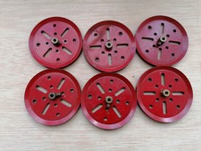 Meccano – 6 roues D 75 rouges #19B 