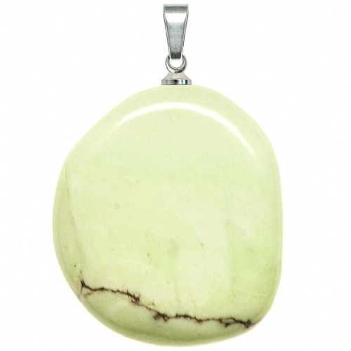 Pendentif galet plat - , en