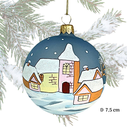 Boule noël verre soufflé - boule,