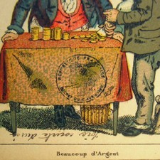 1890 : Sibylle des Salons GRIMAUD ancien jeu de cartes oracle marqué à la plume