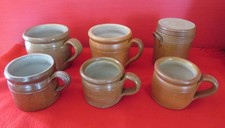 Lot de 6 pots en terre cuite de la Poterie des Mottes en parfait état