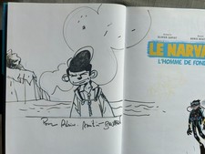 BEUZELIN LE NARVAL TOME 1 L'HOMME DE FOND EO EN ÉTAT NEUF AVEC DÉDICACE