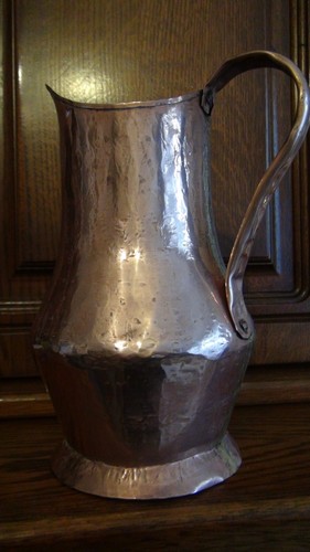 Ancien broc cuivre 19em - broc, en
