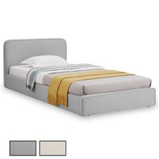 Lit simple 90x190 en tissu et