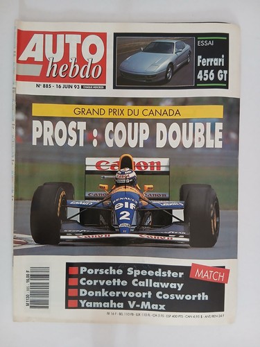 Auto hebdo 885 1993 - auto, n°885