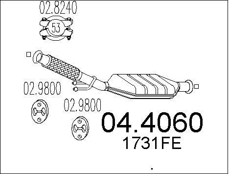 Catalyseur peugeot 206 0 - catalyseur,