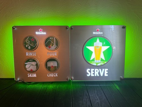 Heineken beer brand sign - heineken,