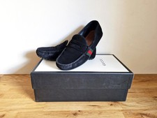 Mocassins Gucci "Kanye Driver" en daim noir, made in Italy,pointure 42