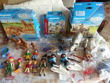Playmobil lot d'animaux et de personnages avec une partie de leurs accessoires