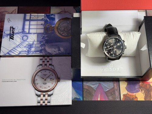 Tissot chrono black - tissot, watch