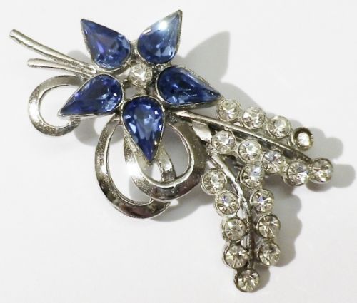 Broche bijou vintage couleur - vintage,