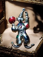Broche Clown Vintage en Métal
