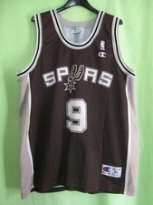 Maillot basket SPURS Parker #9 Champion USA Jersey NBA Vintage - XL