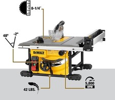 NEW DEWALT DWE7485 8.25-in 15