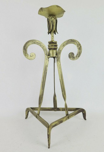 Lampe bureau dorée fer - dorée, en