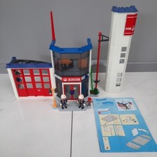 Playmobil City 4819 Caserne Des Pompiers Jeu Jouet Vintage