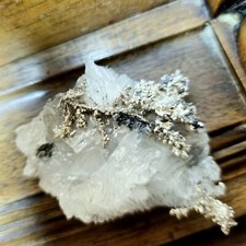 Argent natif sur Calcite - Bou-Azzer, Maroc