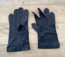 PAIRE DE GANTS CUIR NOIRS ARMÉE FRANÇAISE TAILLE 8 1/2 TBE