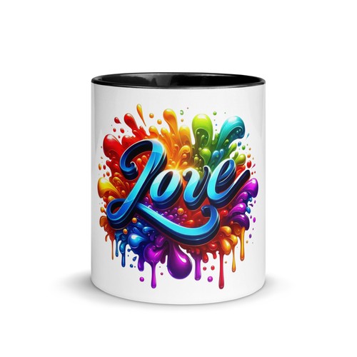 Tasse mit farbiger innenseite - tasse,