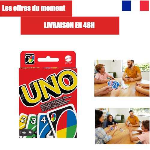 Uno jeu cartes mattel - uno,