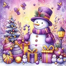 Kit Point de Croix Pré - Imprimé Noël Modèle Tissu de Grille 11CT DIY Kits de...