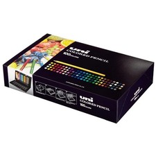 Ensemble de 100 crayons de couleur unis Mitsubishi Pencil UC100C du Japon Fedex