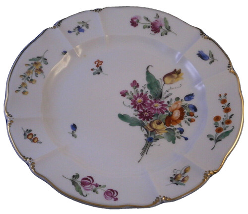 Assiette florale porcelaine - assiette,