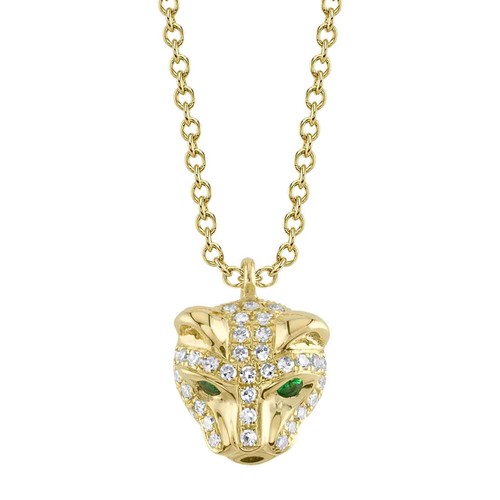 Panther collier 14k - panther, or