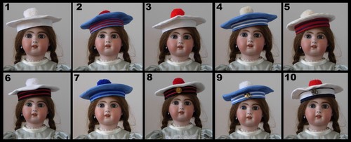 Chapeau béret poupée - , jumeau