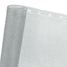Brise Vue Panneau Brise Vue Protection Solaire Gris Argent HaGa® 30Mx1,5M