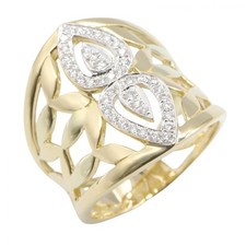 BIJOUX Bague Diamant Or Jaune