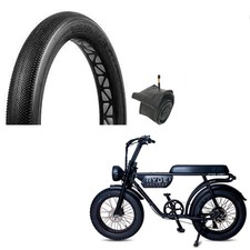 VEETIRE CO Couverture Fat Bike Speedster 20×4 20 x 4 26TPI noir rigide + CAMÉRA