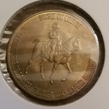 P7) un jeton Total, Napoléon à cheval, musée du Louvre