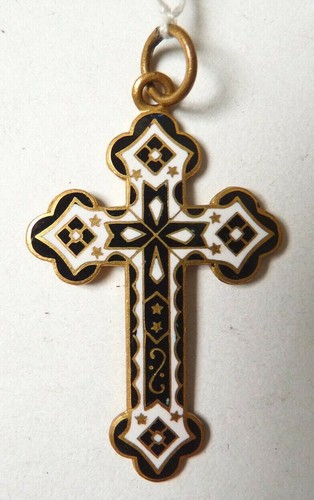 Croix pendentif métal - en,
