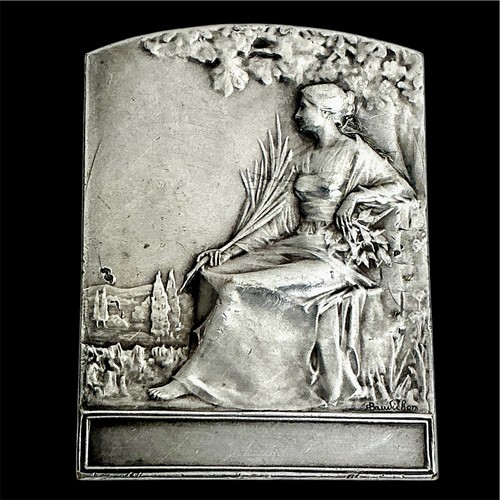 Medaille plaque bronze - plaque,