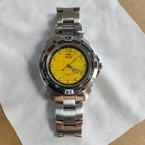Sector 203 watch yellow - watch,