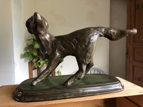 Bronze chien léonberg michel - bronze,