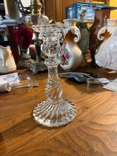 Baccarat ancien bougeoir en cristal taillé