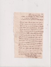 An 1821. L.A.S. Marc Marie de