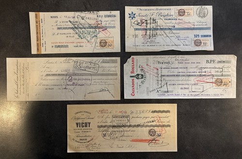 Lot timbres fiscaux - de,