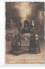 DOMFRONT : carte photo publicitaire pour la fabrique tonnellerie d'Art ROLLES