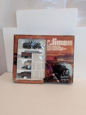 Coffret train électrique Lima HO 1/87 vintage – Locomotive + 3 wagons + rails...